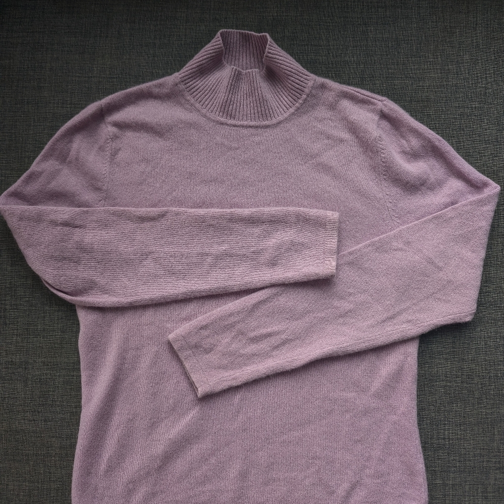 Chadwicks Cashmere Lilac Mockneck Sweater